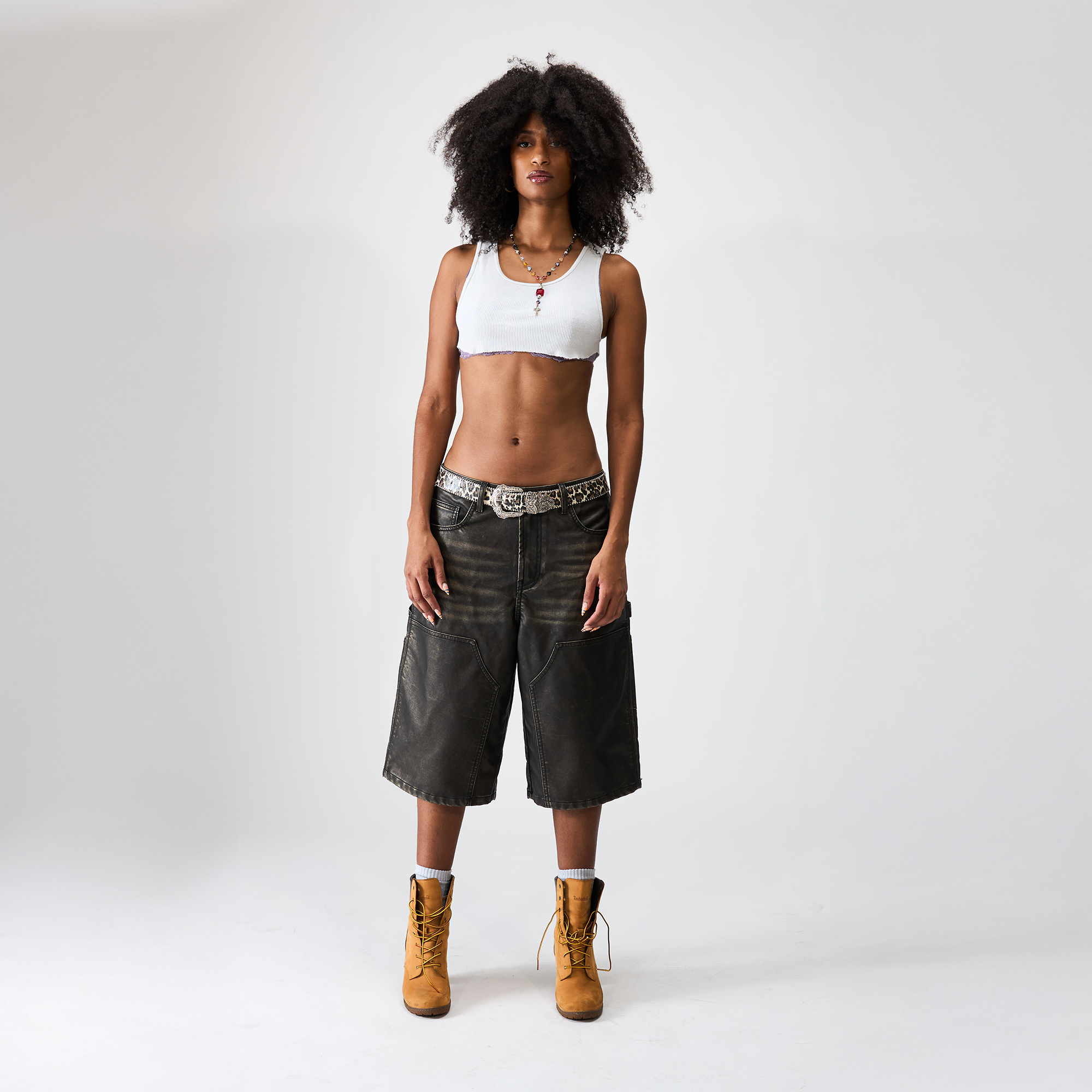 BK Leather Short - Black