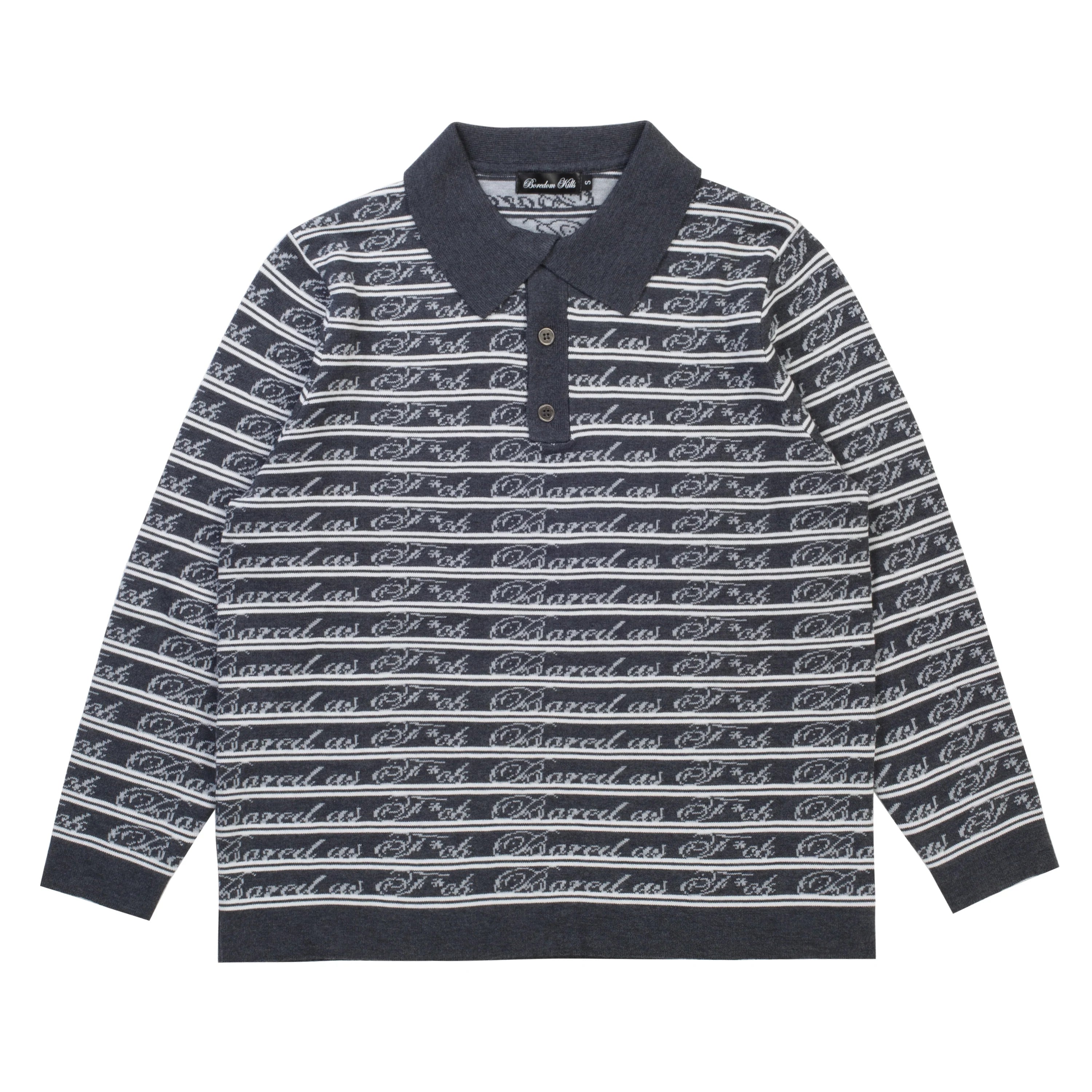 Script Knit Polo