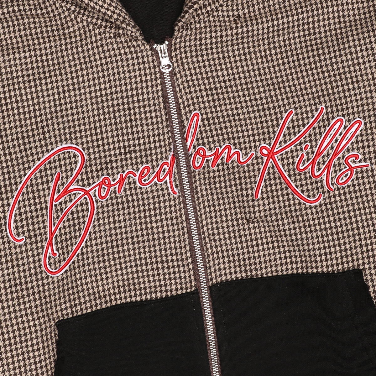Houndstooth Script Hoodie