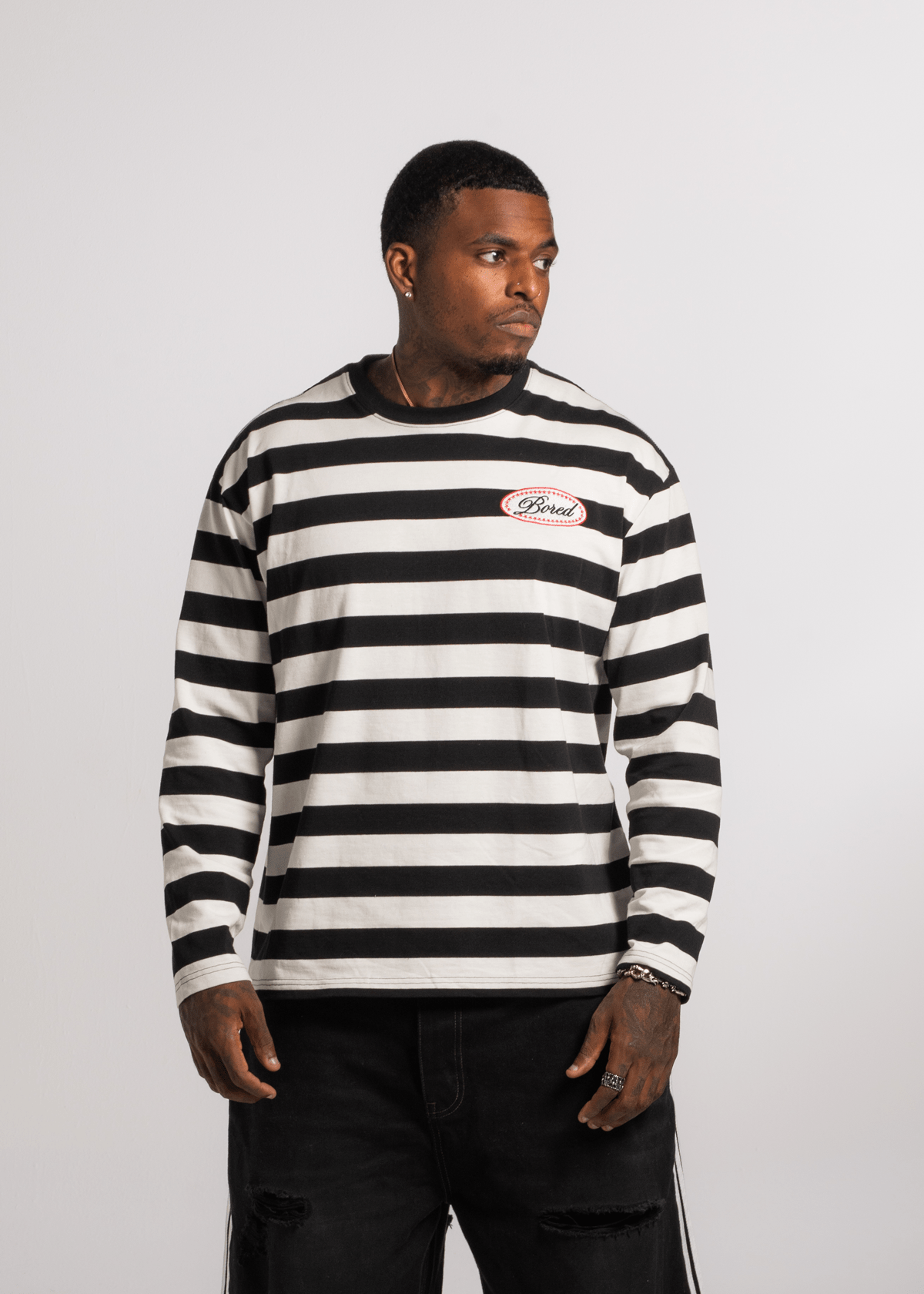 BK Stripe L/S tee - Boredom Kills