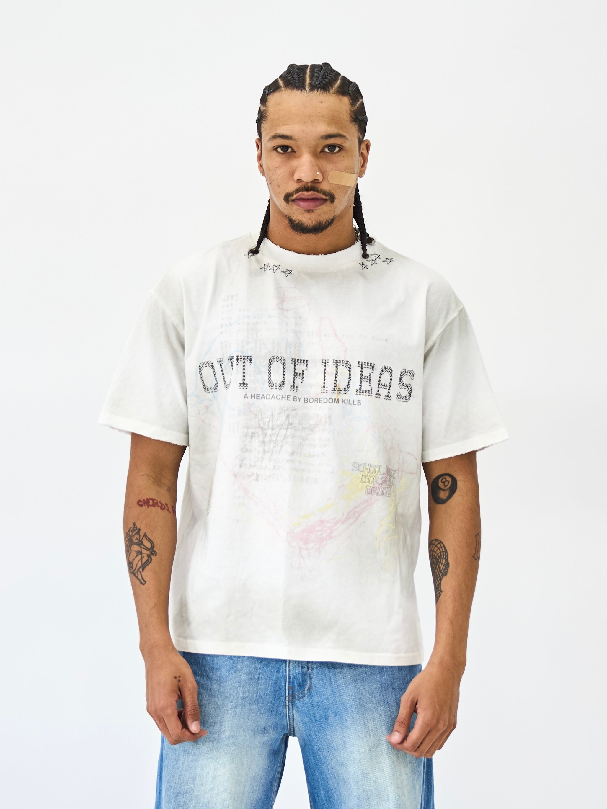 Out of Ideas tee - Vintage White - Boredom Kills